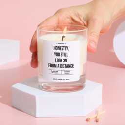 Funny Birthday Candle 40Th Gift Honestly You Still Look 39 From A Distance Humorous Keepsake For Best Friend Forty - thumbnail 3