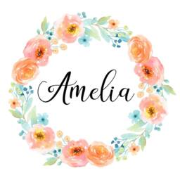 Unicorn Nursery Decor, Personalised Prints, Set Of 3 Girls Bedroom Wall Art, Theme, Watercolour Flowers Wreath - thumbnail 3