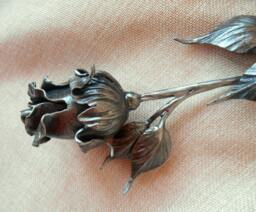 Forged Metal Rose Natural Iron Color Wrought Rose Gift Flower Handcrafted Steel Rosa ?????? Ardaigh Surgens Roos ???????? ???? ?????????????? ?????? ????????