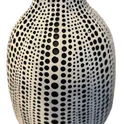 Modern White & Black Textured Dot Vase Is An Imperfect Beauty Paint Splatter Add To The Charm Authenticity Of Each Vase. Pampas Grass - thumbnail 2