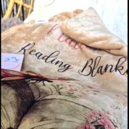 Personalised Reading Blanket For Book Lovers - Custom Name Butterfly & Throw Poet Core Fleece - thumbnail 2