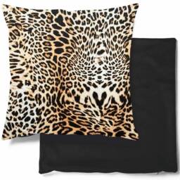 Tropical Velvet Cushion Cover - Cheetah Print Velour Animal Print, Exotic, Premium Quality Square 46cm X - thumbnail 1