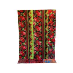 Handmade Vintage Kantha Quilt Indian Boho Throw Blanket - thumbnail 3