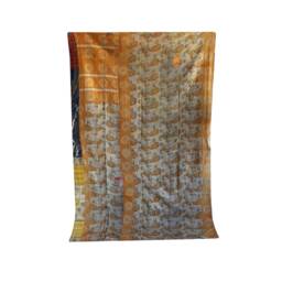 Handmade Vintage Kantha Quilt Indian Boho Throw Blanket - thumbnail 4
