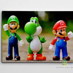 Super Mario & Luigi Bros Yoshi Canvas Art Wall Children Kids Gaming Print Picture Home Decor -C744 - thumbnail 2