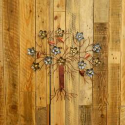 Metal Flower Tree Wall Art Ornament - Cherry/Apple Blossom Metallic - thumbnail 2