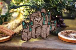 Giants Causeway Wooden Christmas Ornament Stones Coast Bauble Finn Mccool Cute Northern Norn Ireland Slang Present Laser Wood Burned