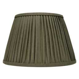 Pleated Linen Lampshade in Green - thumbnail 2
