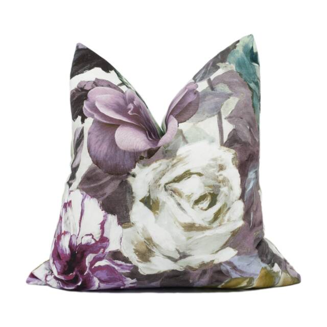 Designers Guild - Pandora Ii Heather Striking Modern Floral Cushion Cover Handmade Throw Pillow Designer Home D??cor - image 1