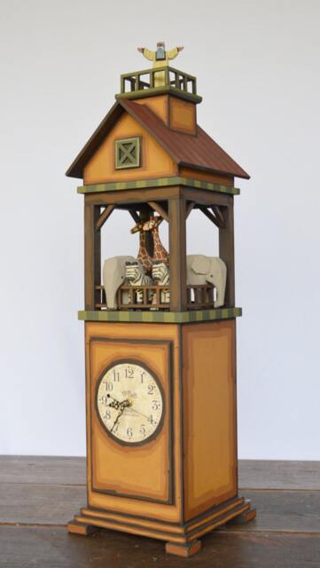 "Whimsical Noah's Ark Clock ""Ships Tower Clock" - image 1