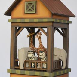 "Whimsical Noah's Ark Clock ""Ships Tower Clock" - thumbnail 3