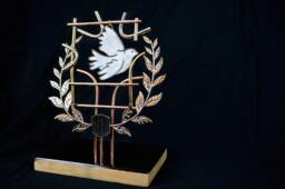 Metal Art Tabletop Sculpture Son Of Peace - thumbnail 1