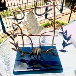 Metal Art Tabletop Sculpture Son Of Peace - thumbnail 2