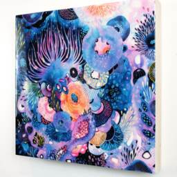 Reach - Resin-Coated Art Print On Wood Panel 12x12 - thumbnail 2