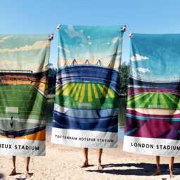 Football Fans Club Team Stadiums Novelty Soft Highly Absorbent Beach Bath Sheet Towel Decoration Family Pet His Her House Warming Gift