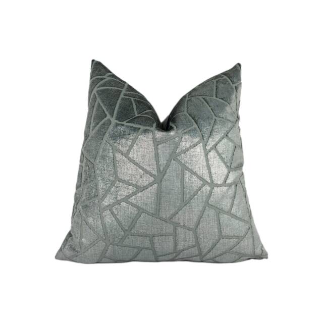 Wemyss - Madeira Aluminium Stunning Designer Velvet Cushion Cover Home D??cor Throw Pillow - image 1
