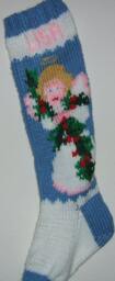 Personalized Hand Knitted Christmas Stocking - thumbnail 1