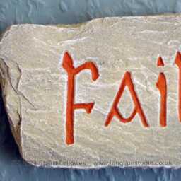 Failte - Welcome. Hand Made Resin Wall Hanging. Gaelic, Scotland, Ireland. Blessing - thumbnail 3