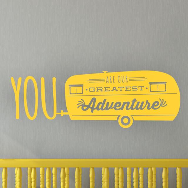 Greatest Adventure Quote - Travel Trailer Vinyl Wall Decal - image 1