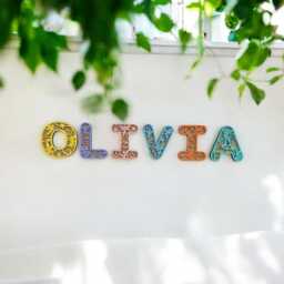 Personalised Fairy Name Letter Wall Art Wood Acrylic Kids Bedroom Decor - thumbnail 2