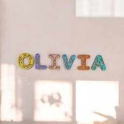 Personalised Fairy Name Letter Wall Art Wood Acrylic Kids Bedroom Decor - thumbnail 3