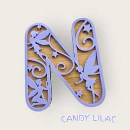 Personalised Fairy Name Letter Wall Art Wood Acrylic Kids Bedroom Decor - thumbnail 4