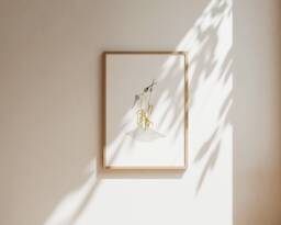 Minimalist Nature Art Print, Illustration Of Garden Plant, Modern Botanical Wabi Sabi Artwork, Subtle Neutral Wall