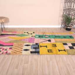 Authentic Moroccan Boujaad Rug 5x9 Ft - thumbnail 2