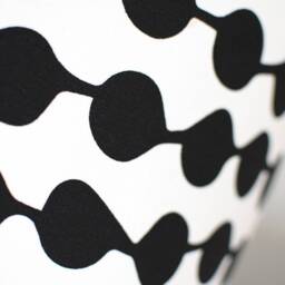 Black & White Spot Lampshade, Gold Lining Option, Scandi Fabric, 20cm To 45cm ??, Abstract Geometric Light Shade, Handmade By Vivid Shades - thumbnail 3