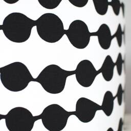Black & White Spot Lampshade, Gold Lining Option, Scandi Fabric, 20cm To 45cm ??, Abstract Geometric Light Shade, Handmade By Vivid Shades - thumbnail 2