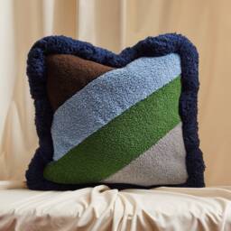 Nick Cave Boucle Pillows With Samuel & Sons Jumbo Fringe - thumbnail 2