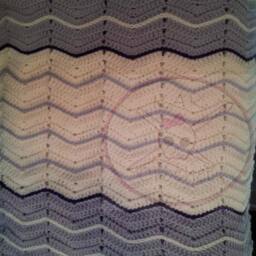 Chevron Blanket, Baby Chevron Afghan, Blankets & Throws - thumbnail 3