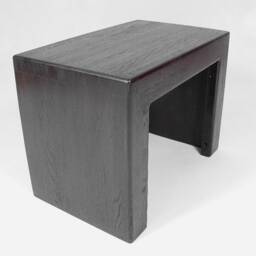 Stool Footstool Stool Solid Oak Black Stand Yoga Bench Column - thumbnail 2