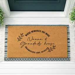 Grandkids Spoiled Here Doormat - Fun Nanny & Grandad Welcome - thumbnail 4