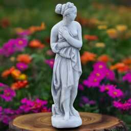 Concrete Greek Goddess Statue Ancient Sculpture Mythology Garden Decor Outdoor Ornament Cement Classical Figurine Handmade Art - thumbnail 1