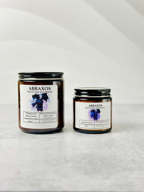 Throne Of Glass Abraxos Dragon Candle - Bookish Soy - image 1