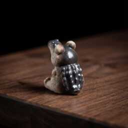 Cute Zisha Cartoon Alligator Sculpture Adorable Crocodile Figurine For Tea Lovers - thumbnail 4