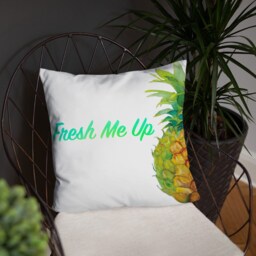 Fresh Me Up Watercolor Pineapple Basic Pillow - thumbnail 4