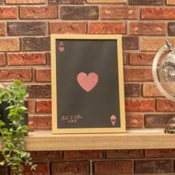 Foil Ace Of Cards Print Frame - Luxury Playing Card Wall Art, Metallic Poker Gift, Casino Decor, Gambler Perfect For Couples - thumbnail 3