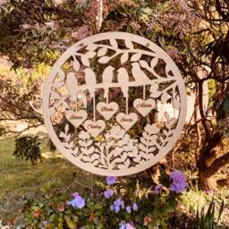 Personalised Wooden Family Wall Art - Tree Birds On A Branch Mother's Father's Day Gifts - thumbnail 3