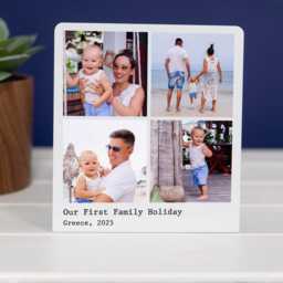 Personalised Photo Stand - Custom Metal Standing Frame Birthday Gift For Him Dad Grandad Sentimental Home Office Bedroom Decor Sign - thumbnail 4