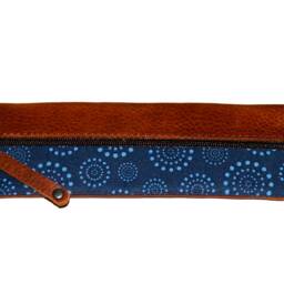Navy Blue Dream Pencil Case Leather Dream Night Leather Japanese - thumbnail 3