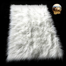 Shaggy Faux Fur Sheepskin Throw - Handmade Sofa/Chair Cover - thumbnail 4