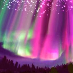 Lampshade For Wine Glass Northern Lights With Yukon Letters - thumbnail 3