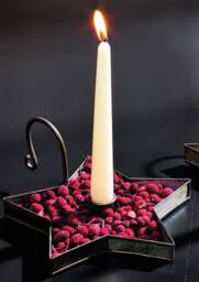 Distressed Star Candle Pan