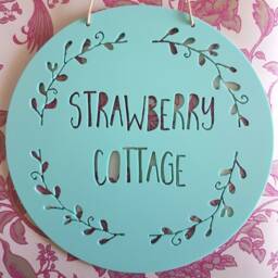 Personalised Fairy Garden Wreath Sign-Wall Hanging-Wall Art-Wooden Sign-Custom Name-Personalised Gift-Kids Gift-Cubby House-Fairy - thumbnail 3