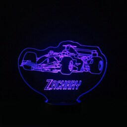 Personalised F1 Racing Car Night Light Color Changing Led Lamp - thumbnail 2