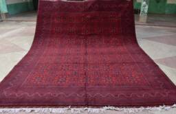 Afghan Bokhara Rugs, Turkmen Handmade Wool Rug, Custom Size, Khalmuhammadi Khamyab Bukhara, Tribal Living Room, Office, Dining Table Rug - thumbnail 1