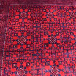 Afghan Bokhara Rugs, Turkmen Handmade Wool Rug, Custom Size, Khalmuhammadi Khamyab Bukhara, Tribal Living Room, Office, Dining Table Rug - thumbnail 2