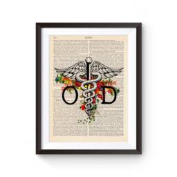 Doctor Of Optometry, Od Caduceus Illustration, Medical Symbol, Medical School, Medical Student, Graduation, Gift 197 - thumbnail 2